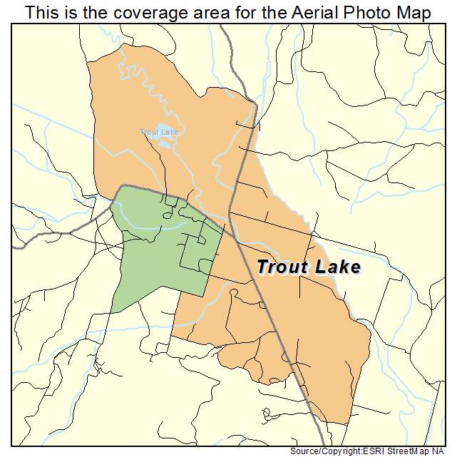 Trout Lake, WA location map 