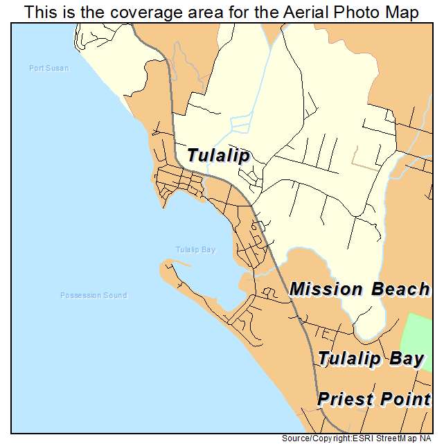 Tulalip Bay, WA location map 