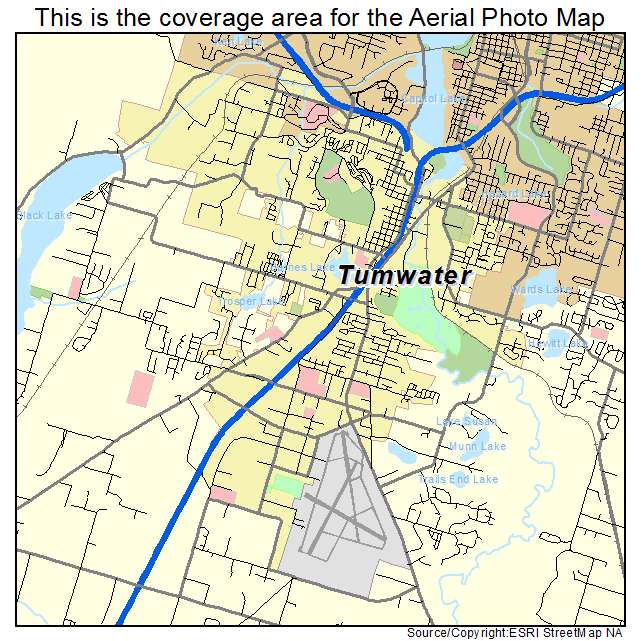 Tumwater, WA location map 