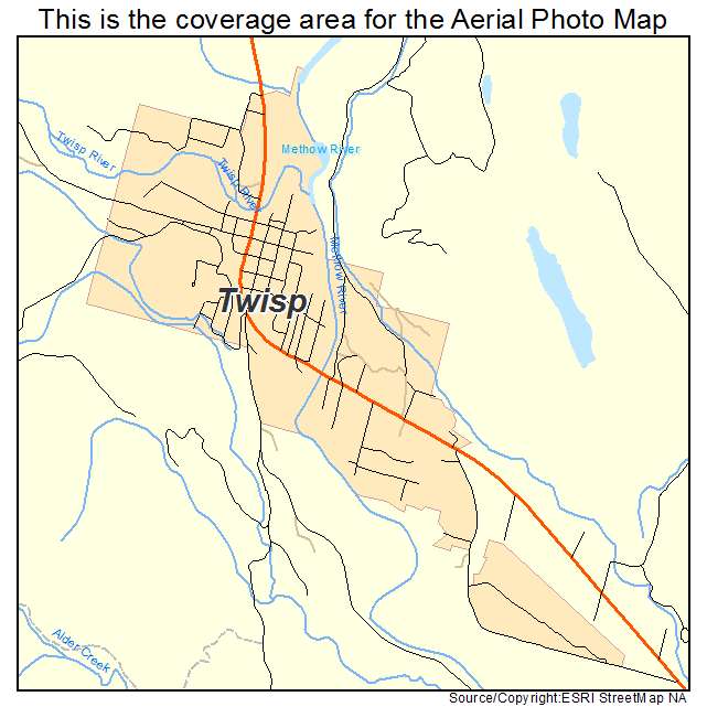 Twisp, WA location map 