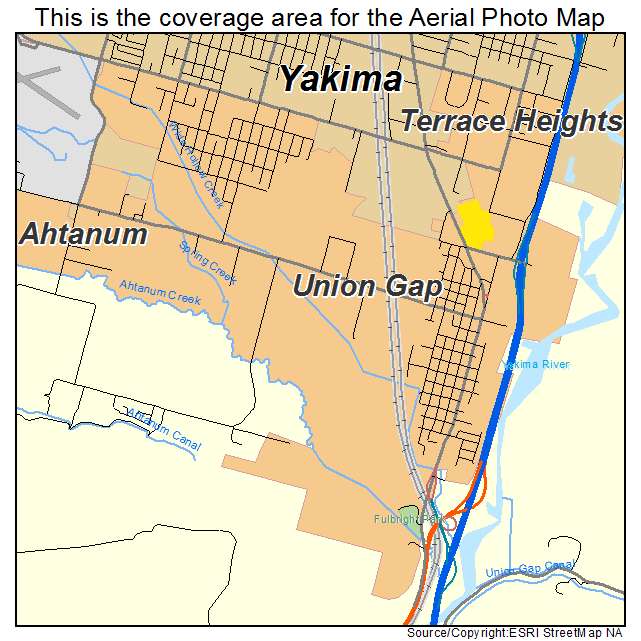 Union Gap, WA location map 