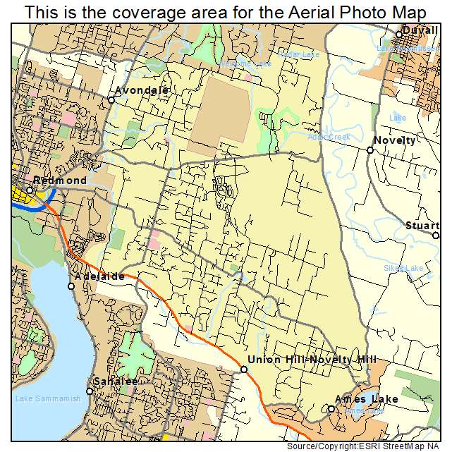 Union Hill Novelty Hill, WA location map 