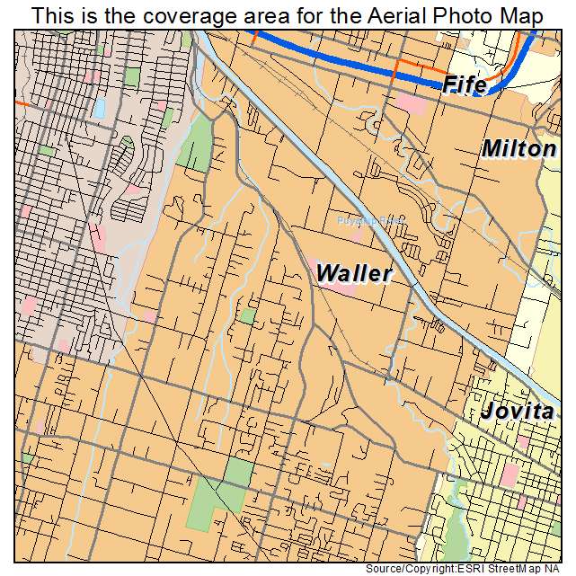 Waller, WA location map 