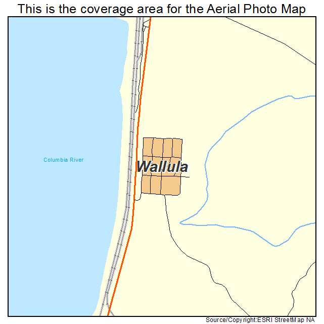 Wallula, WA location map 