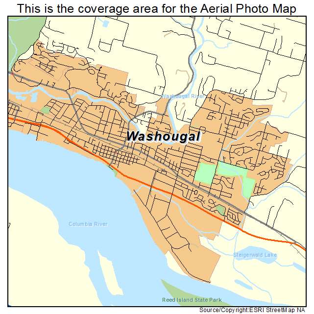 Washougal, WA location map 