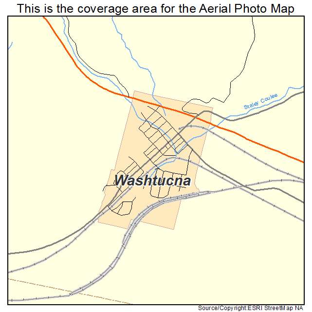 Washtucna, WA location map 