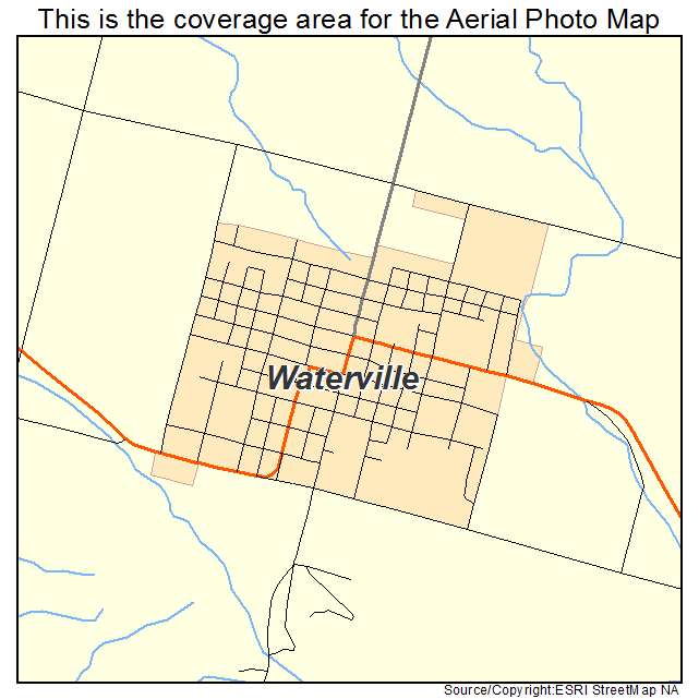 Waterville, WA location map 