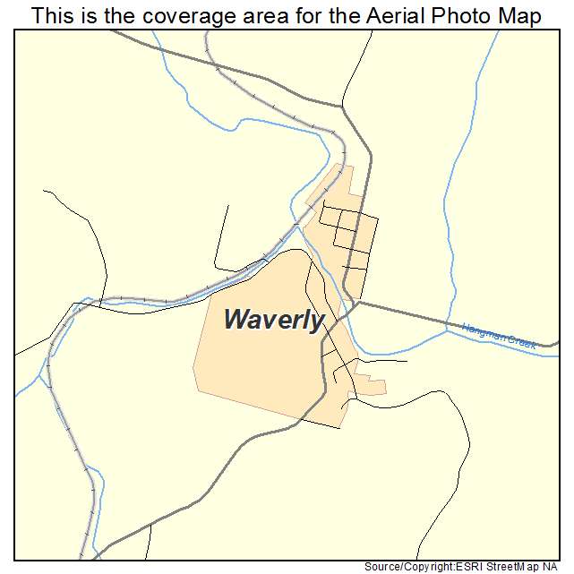 Waverly, WA location map 