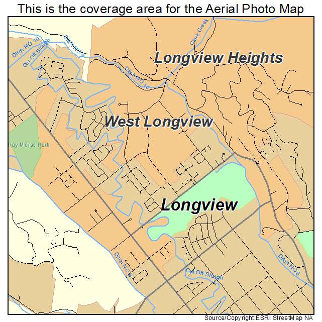 West Longview, WA location map 