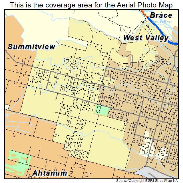 West Valley, WA location map 
