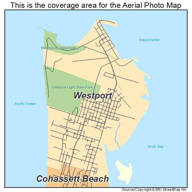 Westport, WA location map 