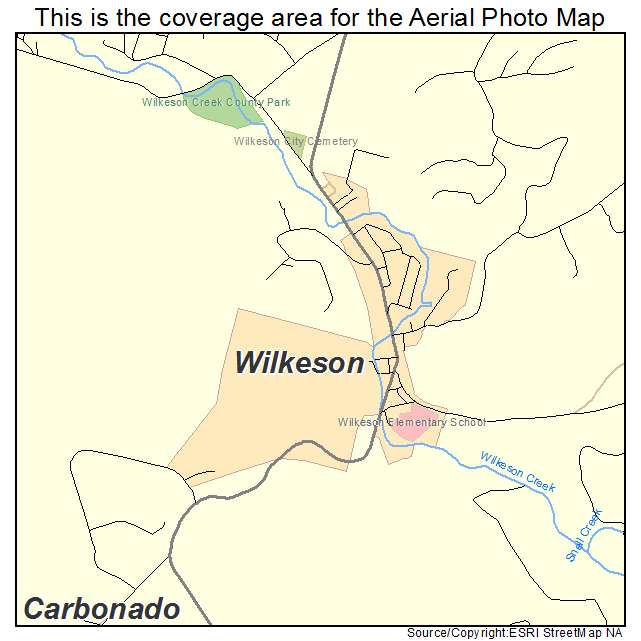 Wilkeson, WA location map 