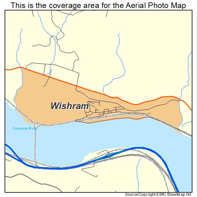 Wishram, WA location map 