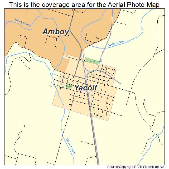 Yacolt, WA location map 