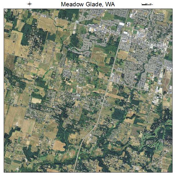 Meadow Glade, WA air photo map