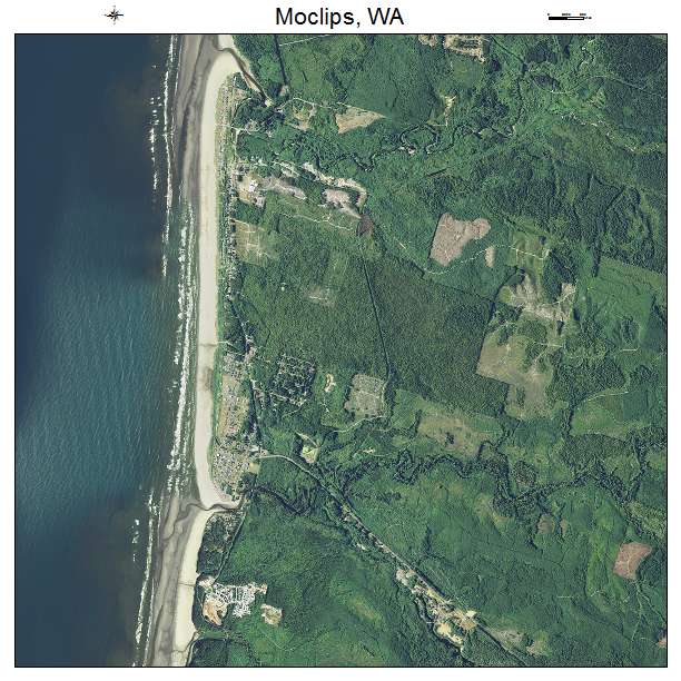 Moclips, WA air photo map