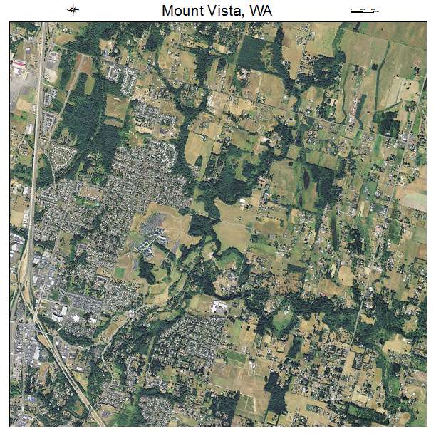 Mount Vista, WA air photo map