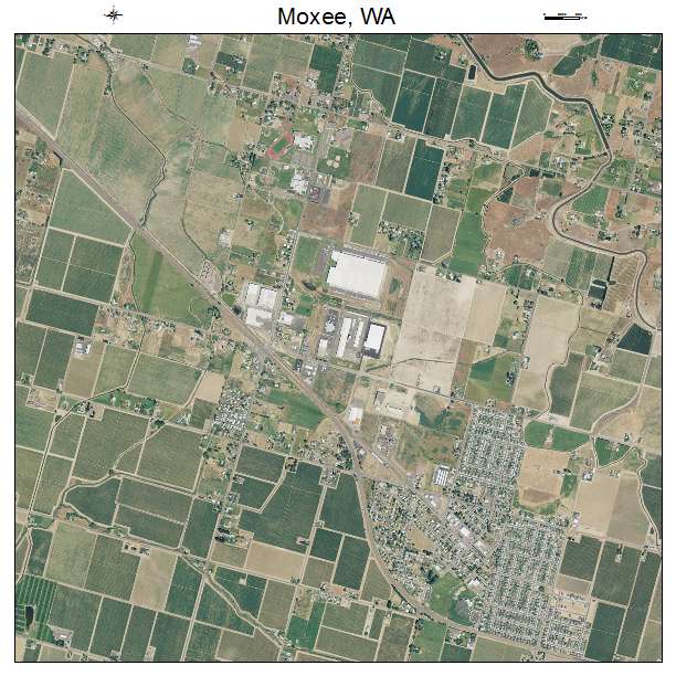 Moxee, WA air photo map