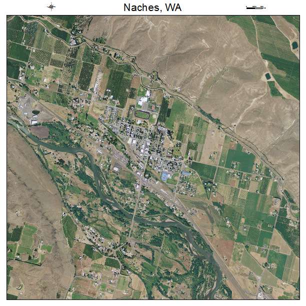 Naches, WA air photo map