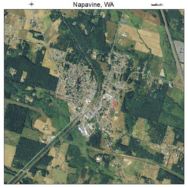 Napavine, WA air photo map