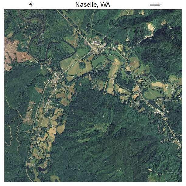 Naselle, WA air photo map