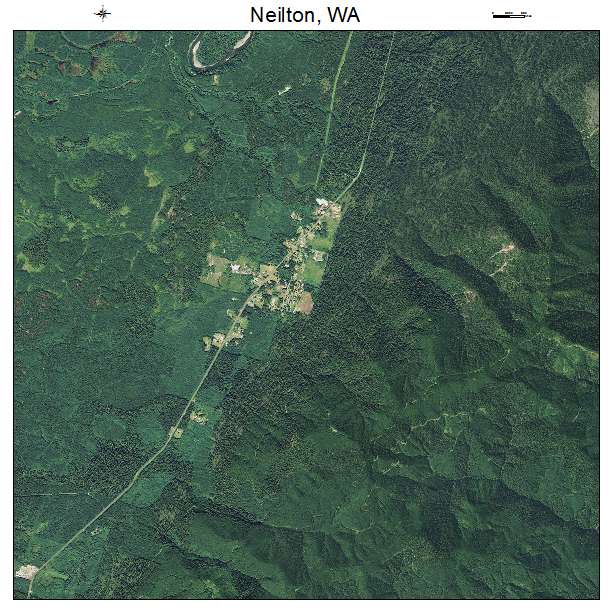 Neilton, WA air photo map