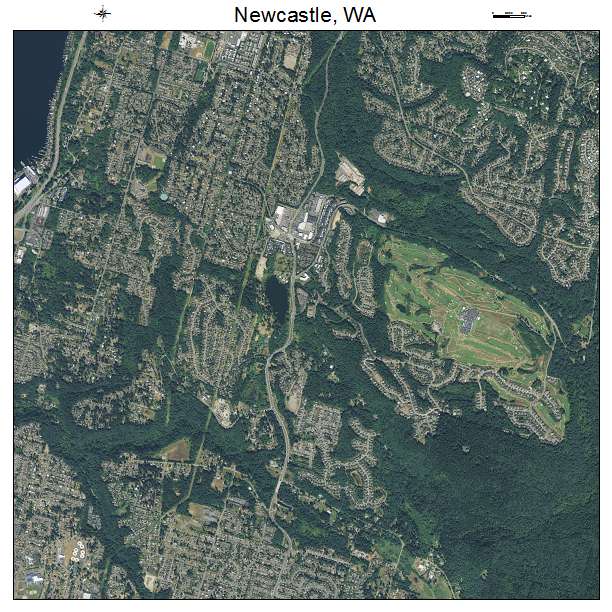 Newcastle, WA air photo map