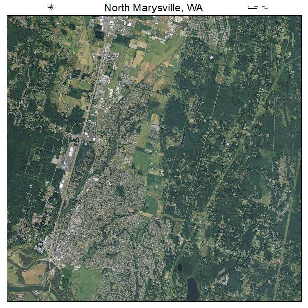 North Marysville, WA air photo map