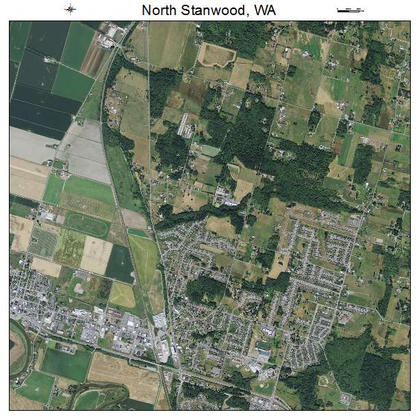 North Stanwood, WA air photo map