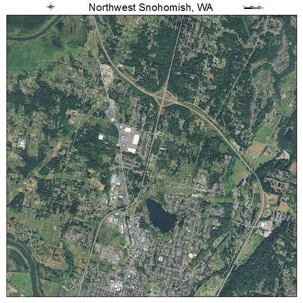 Northwest Snohomish, WA air photo map