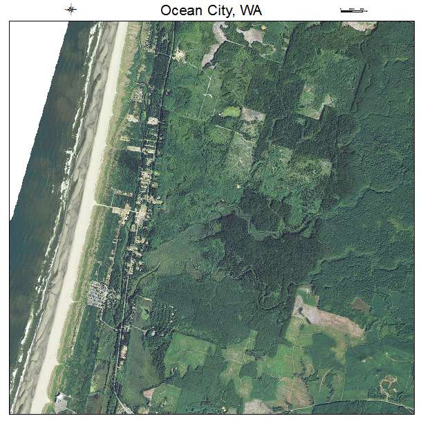 Ocean City, WA air photo map