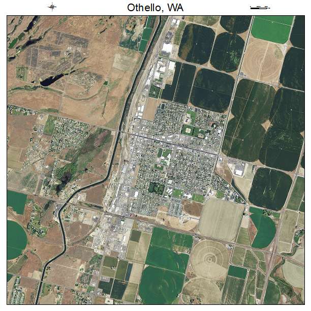 Othello, WA air photo map