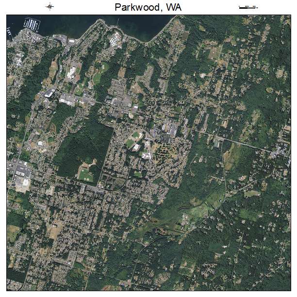 Parkwood, WA air photo map