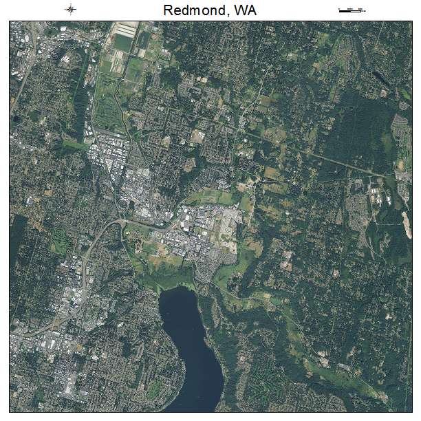 Redmond, WA air photo map