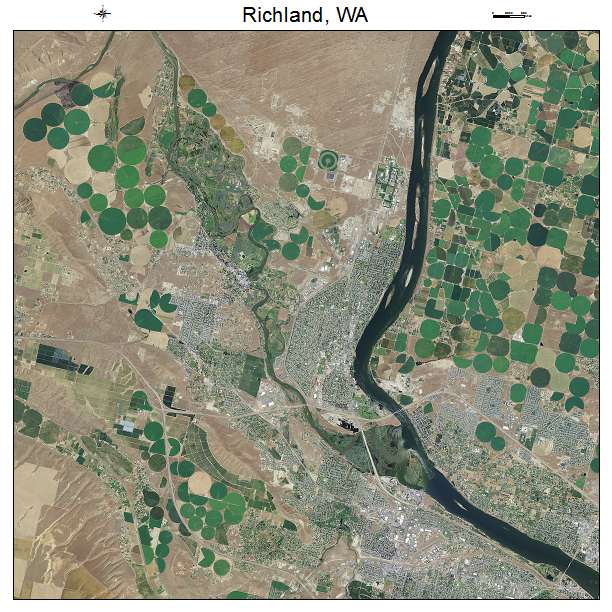 Richland, WA air photo map