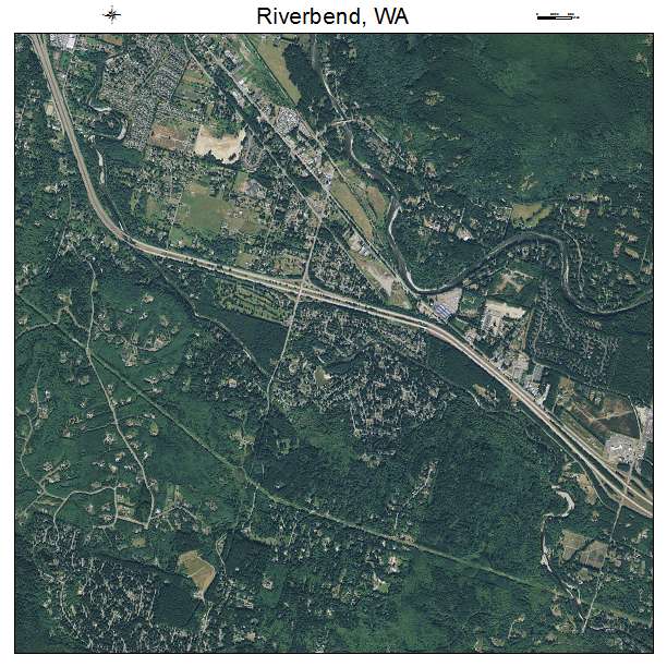 Riverbend, WA air photo map