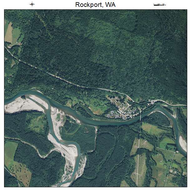 Rockport, WA air photo map
