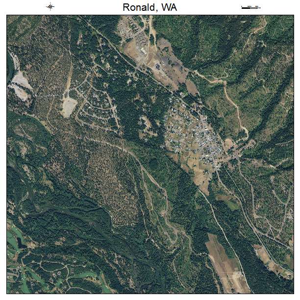 Ronald, WA air photo map