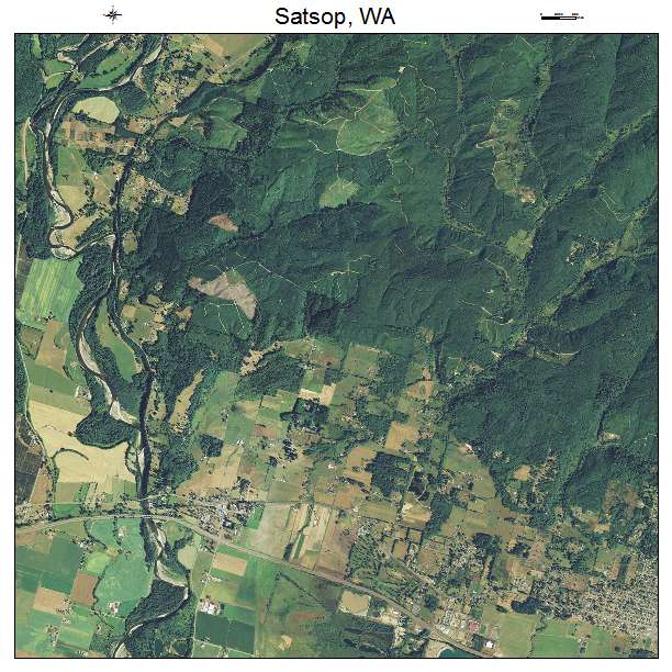Satsop, WA air photo map