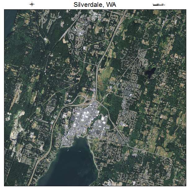 Silverdale, WA air photo map