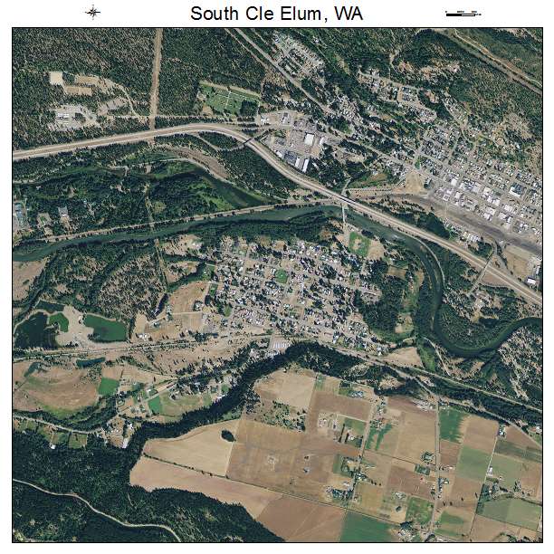 South Cle Elum, WA air photo map