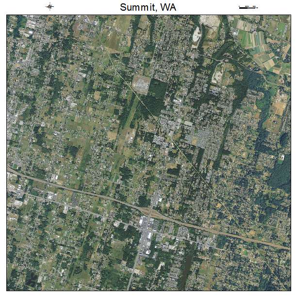 Summit, WA air photo map