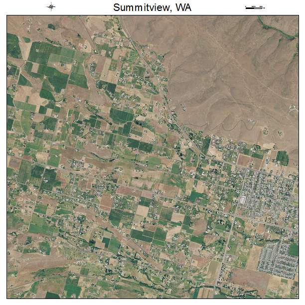 Summitview, WA air photo map