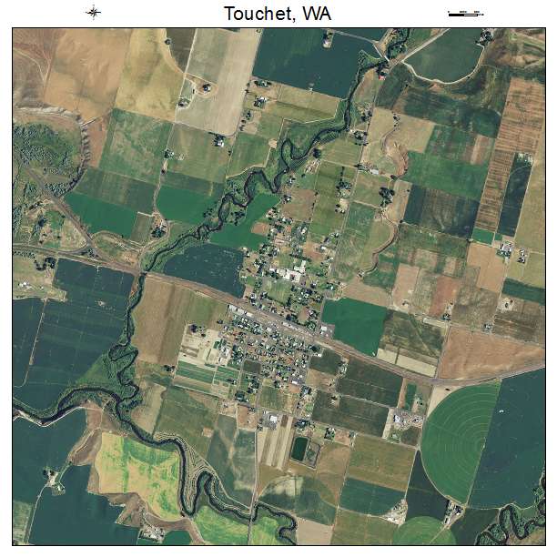 Touchet, WA air photo map