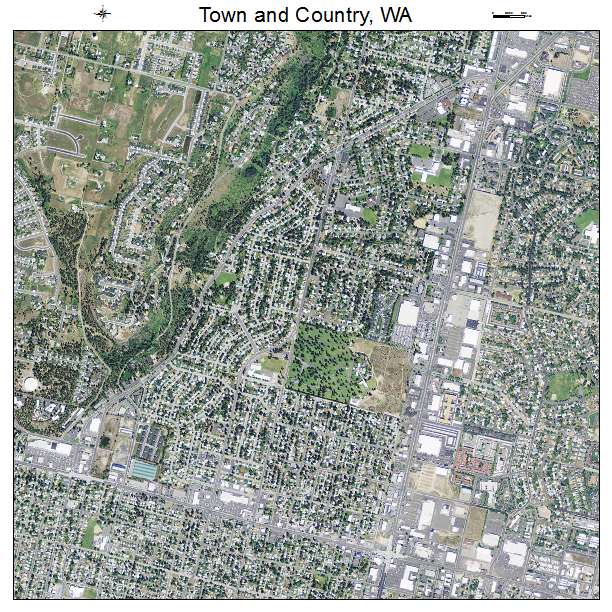 Town and Country, WA air photo map
