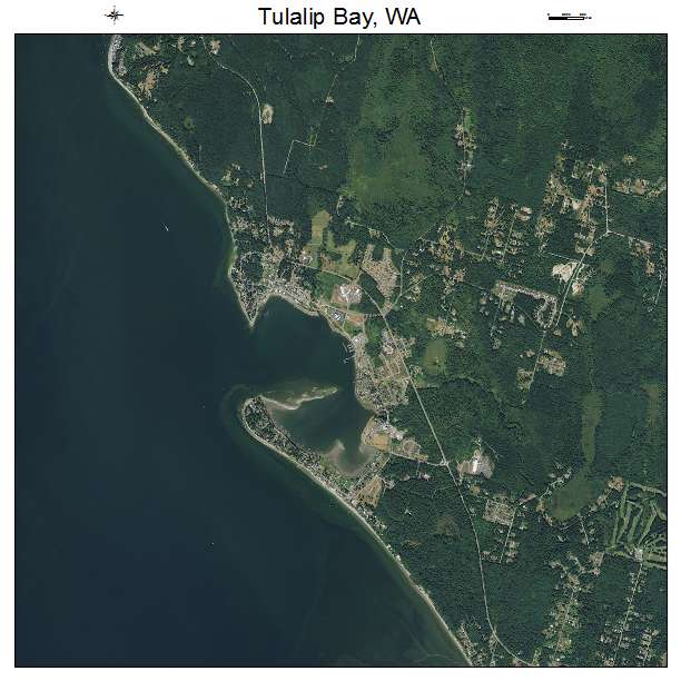 Tulalip Bay, WA air photo map