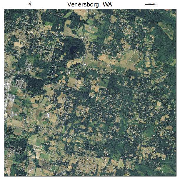 Venersborg, WA air photo map