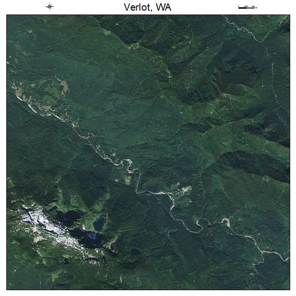 Verlot, WA air photo map