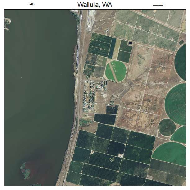 Wallula, WA air photo map