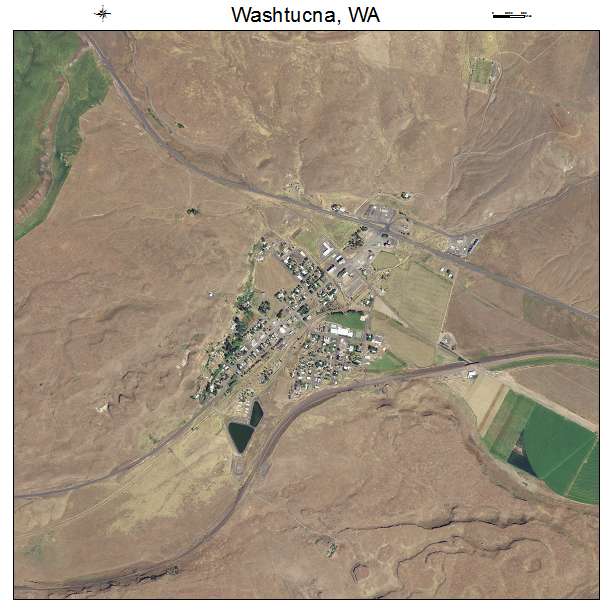 Washtucna, WA air photo map